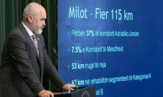 Milot-Fier: Shteti do garantoje 121 mln euro, ja sa parashikohen te ardhurat e koncesionarit